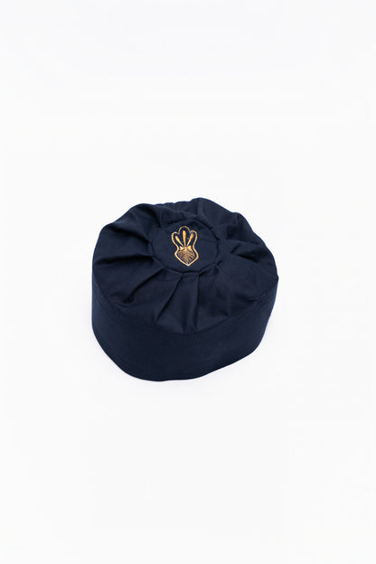 Kufi met design - Blauw