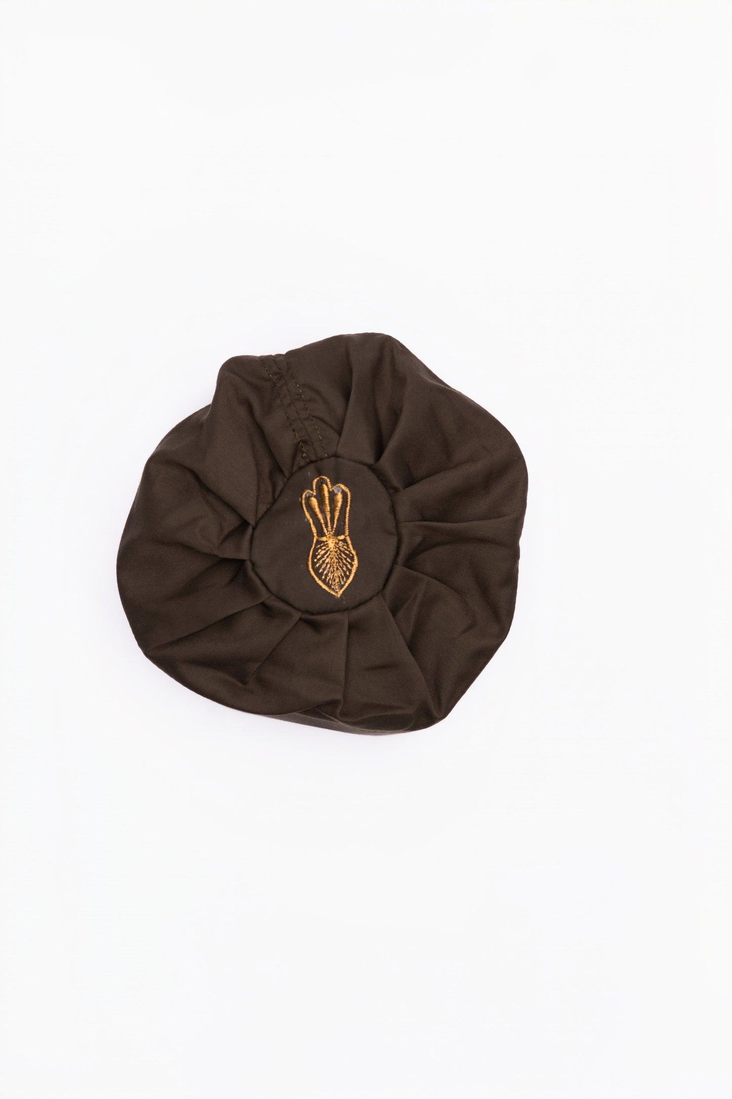 Kufi met design - Bruin