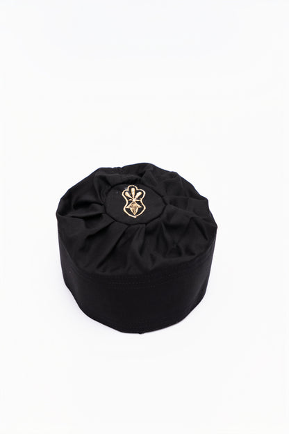 Kufi met design - Zwart