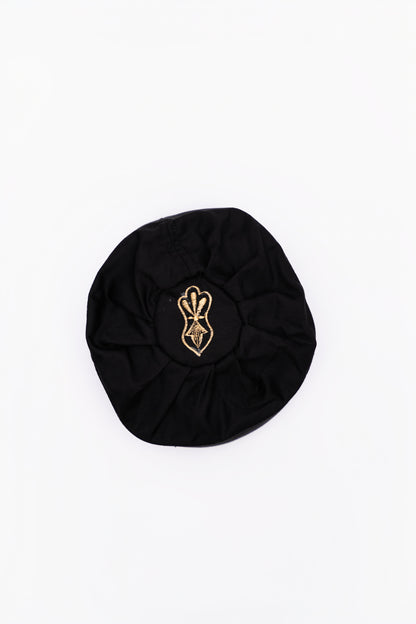 Kufi met design - Zwart