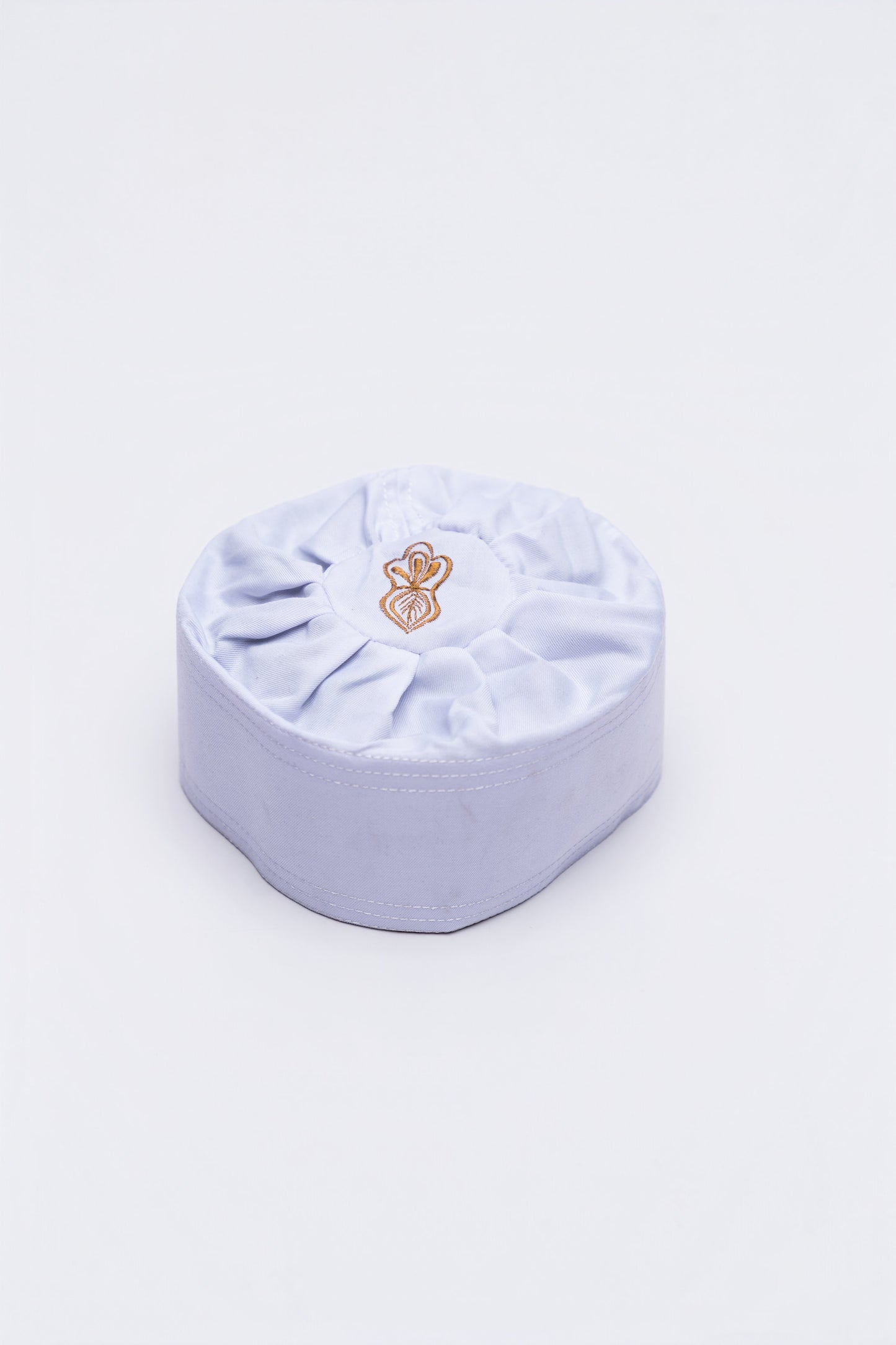 Kufi met design - Wit