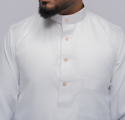 Arabisch Style Qamees - Wit