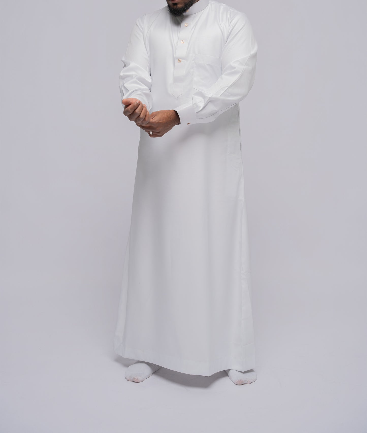 Arabisch Style Qamees - Wit