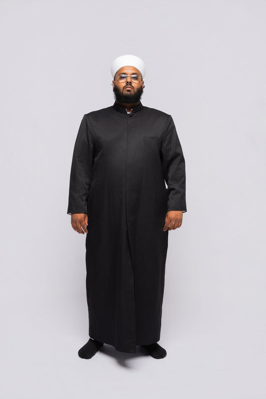 A'immah - Overcoat Zwart (Op aanvraag)