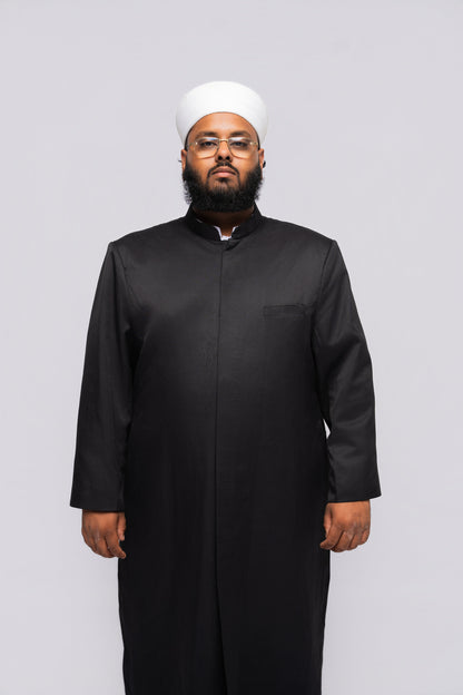 A'immah - Overcoat Zwart (Op aanvraag)