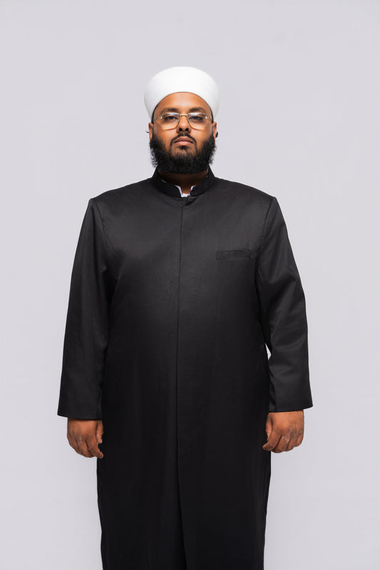 A'immah - Overcoat Zwart (Op aanvraag)